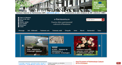 Desktop Screenshot of e-patrimoniu.ro